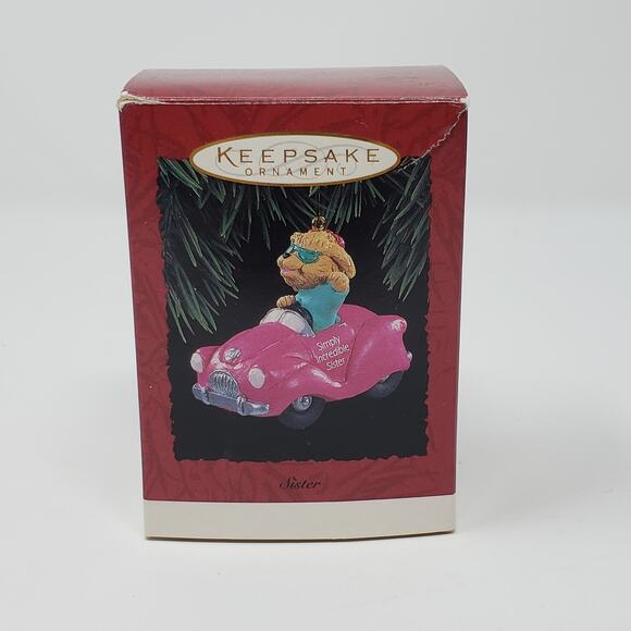 1994 Hallmark Sister Holiday Christmas Handcrafted Keepsake Ornament - Picture 1 of 10